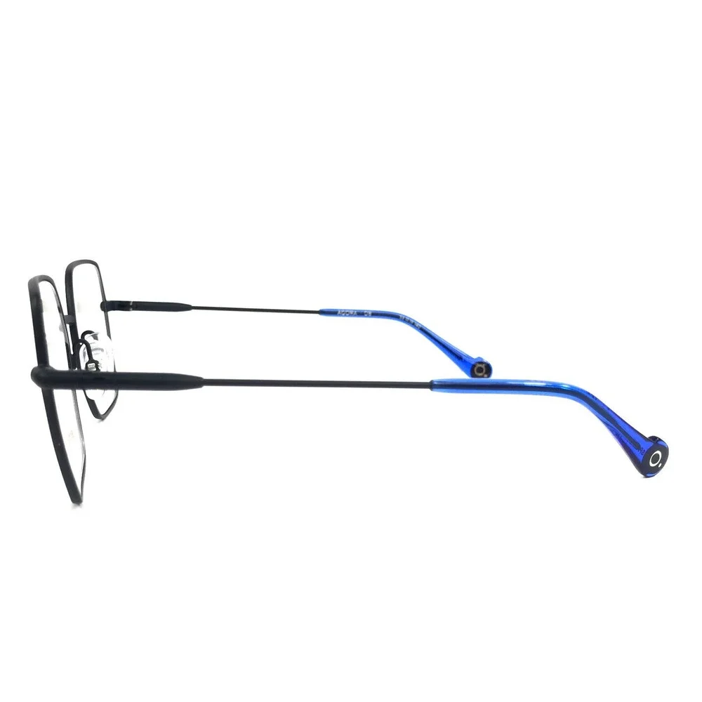 Etnia Barcelona Eyeglasses Frames AGORA DB Dark Blue Square Wire Rim 53-19-140